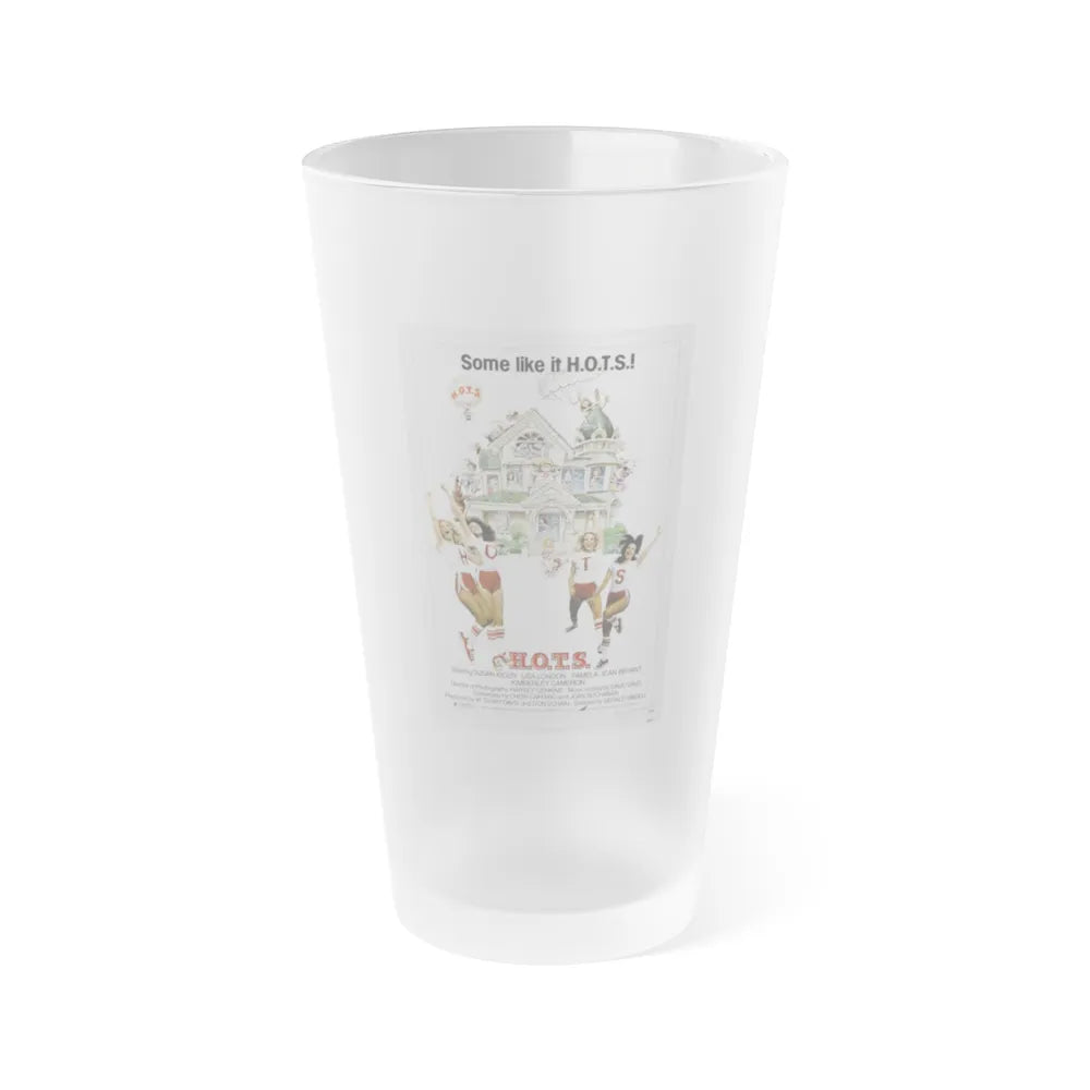 H.O.T.S. 1979 Movie Poster - Frosted Pint Glass 16oz-16oz-Frosted-Go Mug Yourself