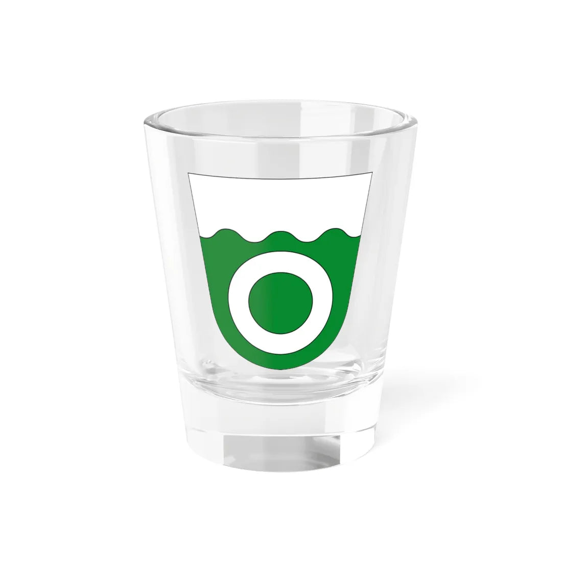 Haabersti linnaosa vapp (Estonia) (Coat of Arms) Shot Glass 1.5oz 1.5oz - Go Mug Yourself