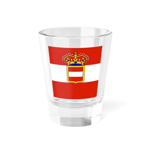 Habsburg Admirals Flag 1828 (Austria) Shot Glass 1.5oz 1.5oz - Go Mug Yourself