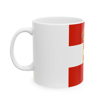 Habsburg Admirals Flag 1828 (Austria) White Coffee Mug-Go Mug Yourself