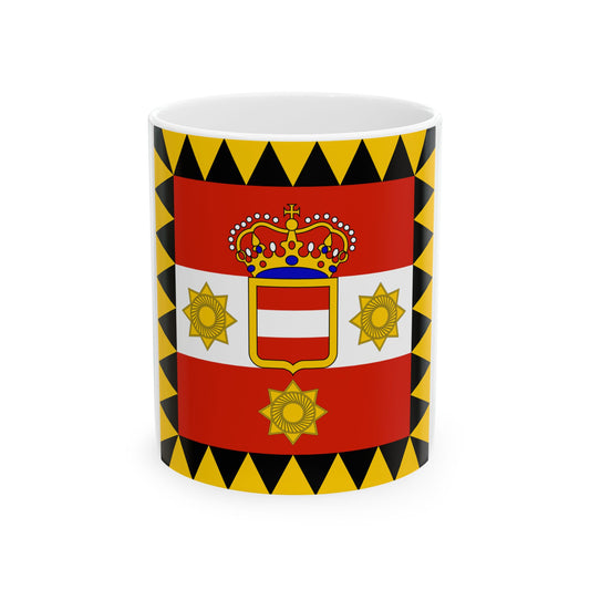 Habsburg Admirals Flag (Austria) White Coffee Mug-11oz-Go Mug Yourself