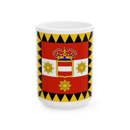 Habsburg Admirals Flag (Austria) White Coffee Mug 15oz - Go Mug Yourself