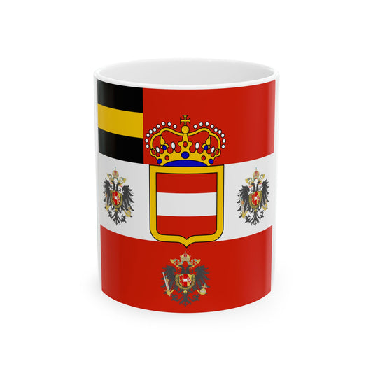 Habsburg Field Marshals Flag (Austria) White Coffee Mug-11oz-Go Mug Yourself