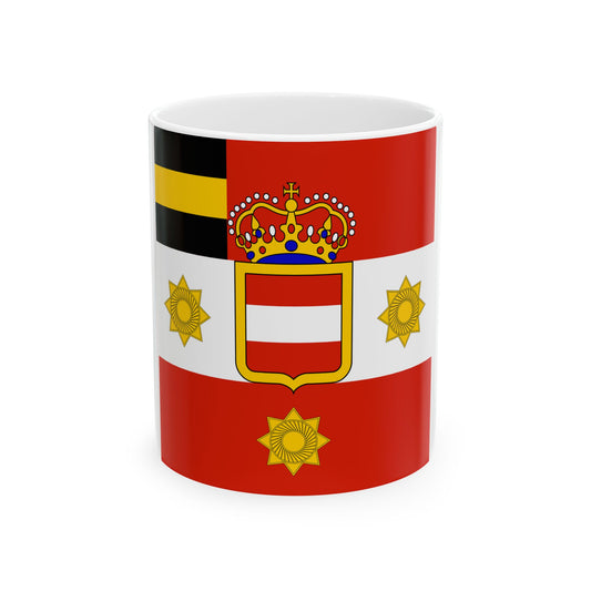 Habsburg Generals Flag (Austria) White Coffee Mug-11oz-Go Mug Yourself