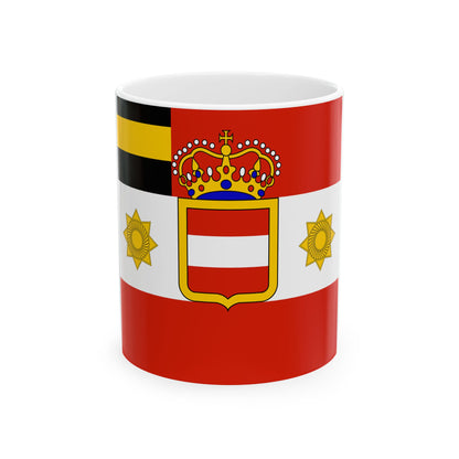 Habsburg Lieutenant Field Marshals Flag (Austria) White Coffee Mug-11oz-Go Mug Yourself