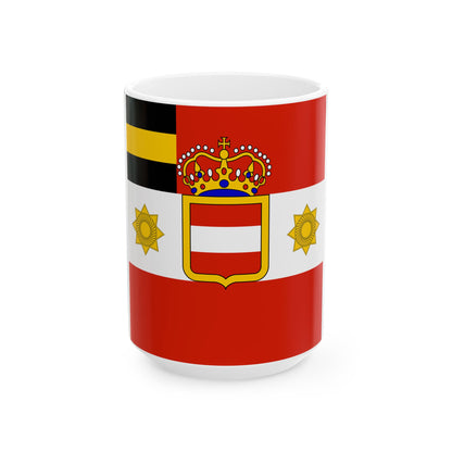 Habsburg Lieutenant Field Marshals Flag (Austria) White Coffee Mug-15oz-Go Mug Yourself