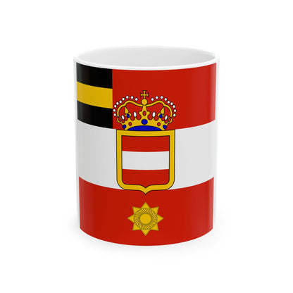 Habsburg Major Generals Flag (Austria) White Coffee Mug-11oz-Go Mug Yourself