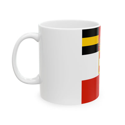 Habsburg Major Generals Flag (Austria) White Coffee Mug-Go Mug Yourself
