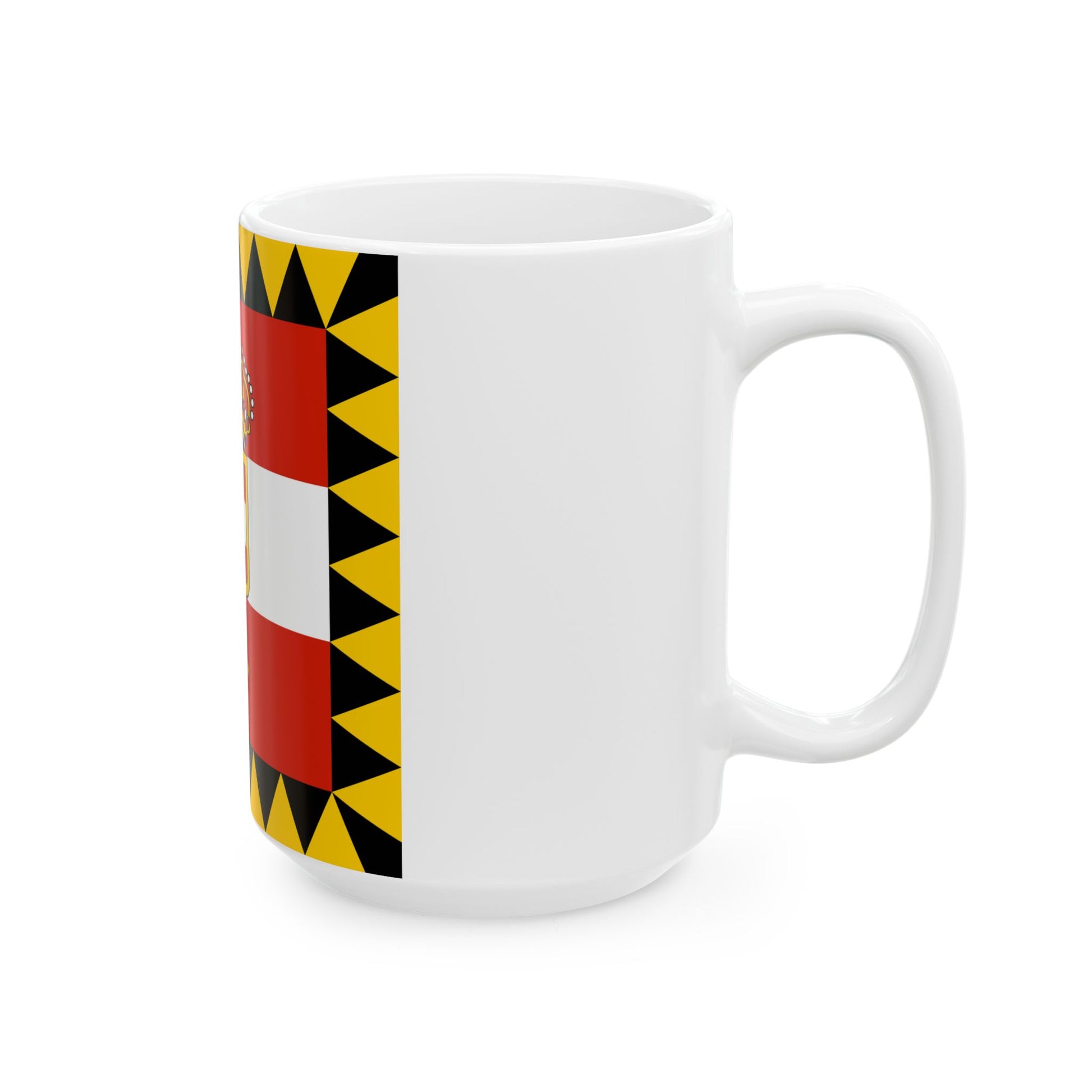 Habsburg Rear Admirals Flag (Austria) White Coffee Mug-Go Mug Yourself