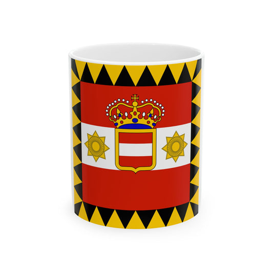 Habsburg Vice Admirals Flag (Austria) White Coffee Mug-11oz-Go Mug Yourself