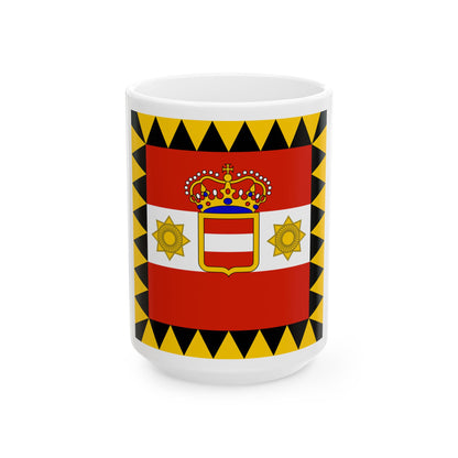 Habsburg Vice Admirals Flag (Austria) White Coffee Mug-15oz-Go Mug Yourself