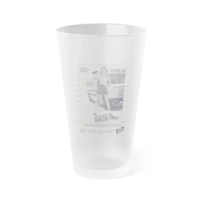 HACK'EM HIGH (CEMETERY HIGH) 1988 Movie Poster - Frosted Pint Glass 16oz 16oz Frosted - Go Mug Yourself