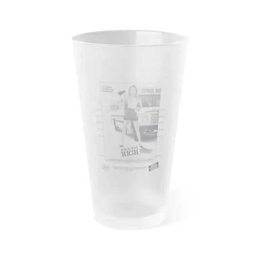 HACK'EM HIGH (CEMETERY HIGH) 1988 Movie Poster - Frosted Pint Glass 16oz 16oz Frosted - Go Mug Yourself