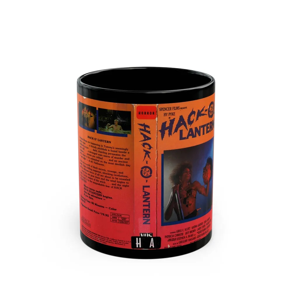 HACK O LANTERN (VHS COVER) - Black Coffee Mug-11oz-Go Mug Yourself