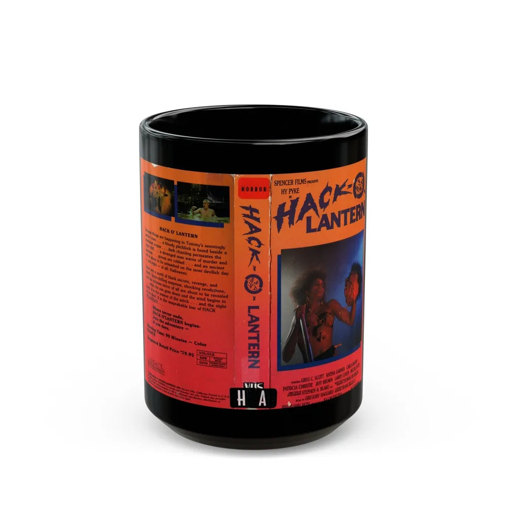 HACK O LANTERN (VHS COVER) - Black Coffee Mug-15oz-Go Mug Yourself