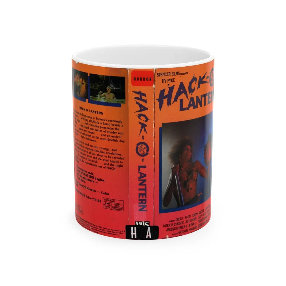 HACK O LANTERN (VHS COVER) - White Coffee Mug-11oz-Go Mug Yourself