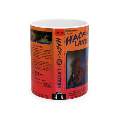 HACK O LANTERN (VHS COVER) - White Coffee Mug-11oz-Go Mug Yourself