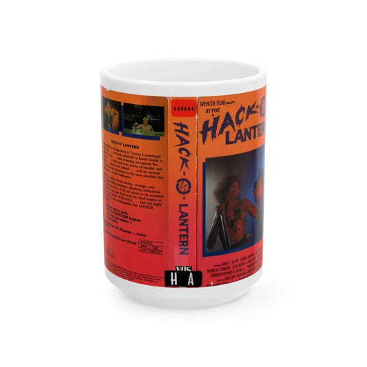 HACK O LANTERN (VHS COVER) - White Coffee Mug-15oz-Go Mug Yourself