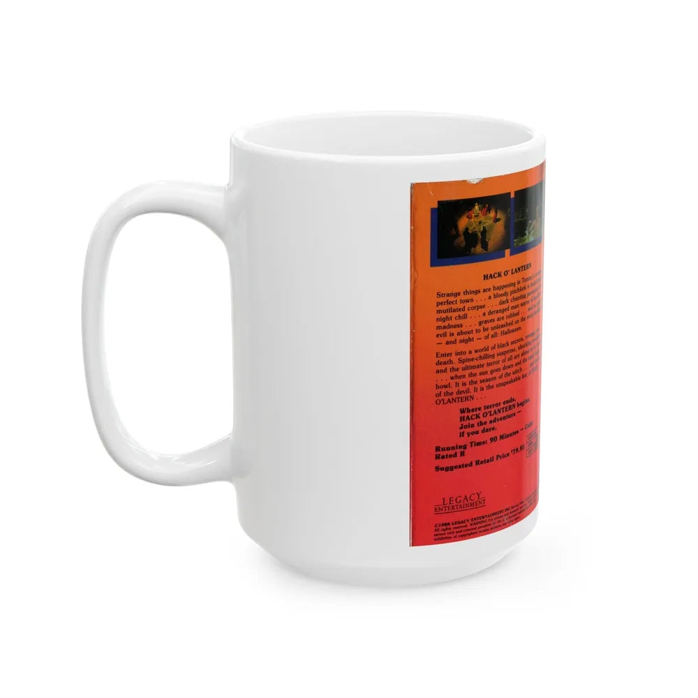 HACK O LANTERN (VHS COVER) - White Coffee Mug-Go Mug Yourself