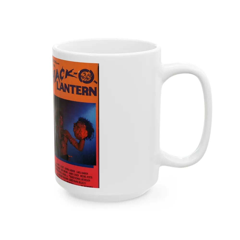 HACK O LANTERN (VHS COVER) - White Coffee Mug-Go Mug Yourself