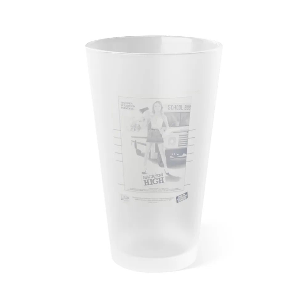 HACK'EM HIGH (CEMETERY HIGH) 1988 Movie Poster - Frosted Pint Glass 16oz-16oz-Frosted-Go Mug Yourself