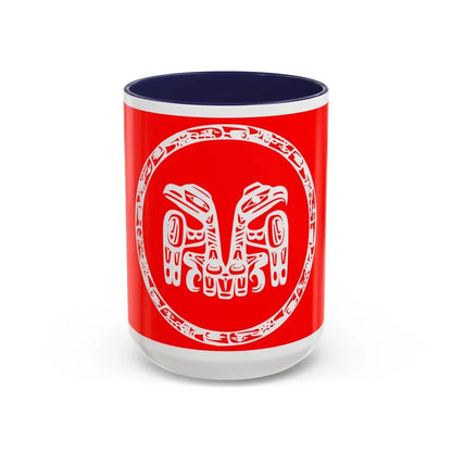 Haida Flag - Accent Coffee Mug 15oz Navy - Go Mug Yourself