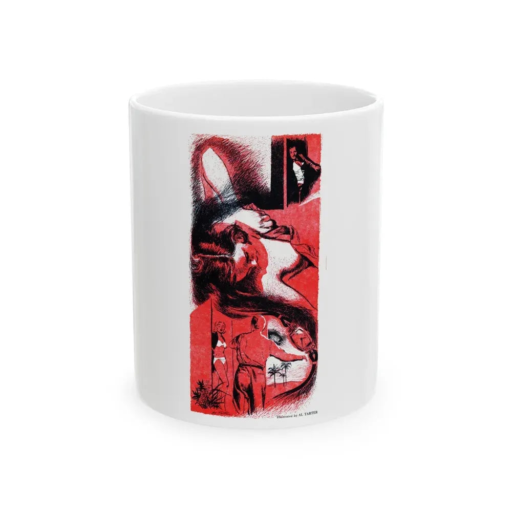 Hair the color of Blood, Bluebook, July 1953 - White Coffee Mug 11oz - Go Mug Yourself