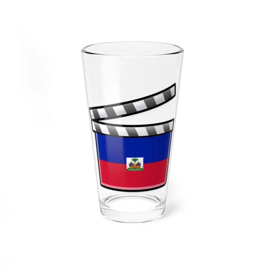 Haiti film clapperboard (Haiti) Pint Glass 16oz 16oz - Go Mug Yourself