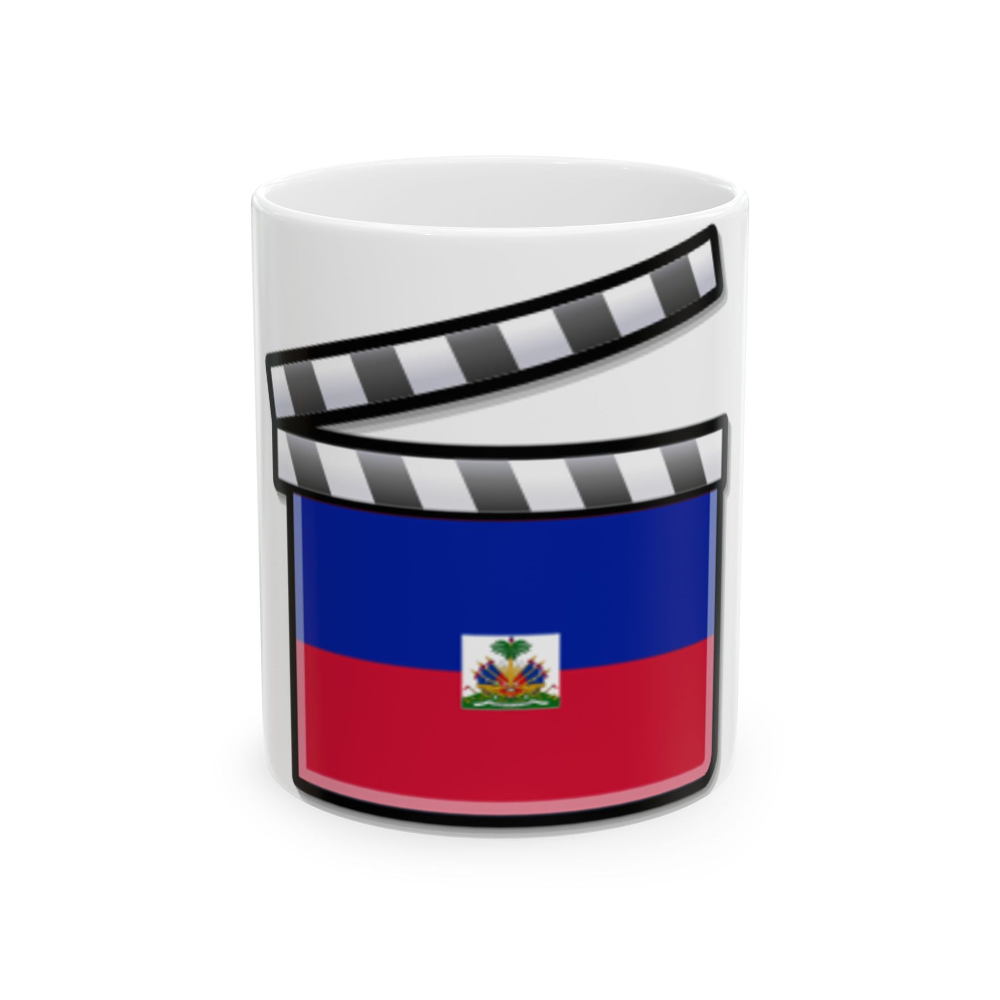Haiti film clapperboard (Haiti) White Coffee Mug-11oz-Go Mug Yourself