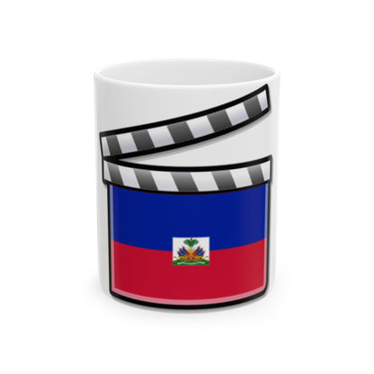Haiti film clapperboard (Haiti) White Coffee Mug-11oz-Go Mug Yourself