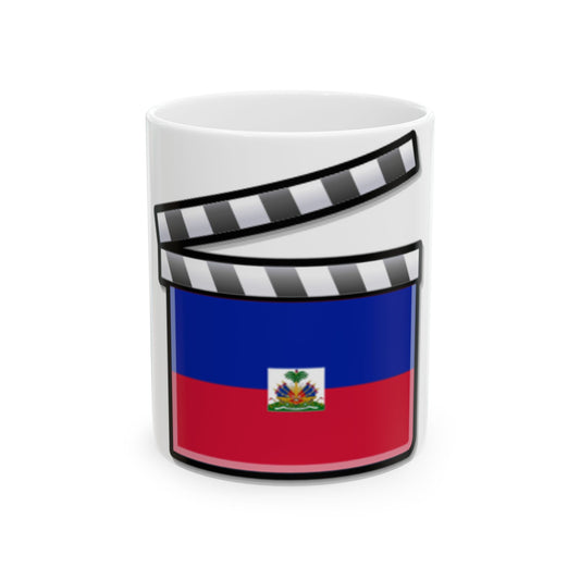 Haiti film clapperboard (Haiti) White Coffee Mug-11oz-Go Mug Yourself