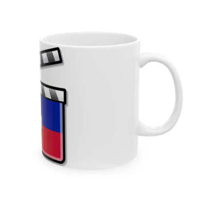 Haiti film clapperboard (Haiti) White Coffee Mug - Go Mug Yourself