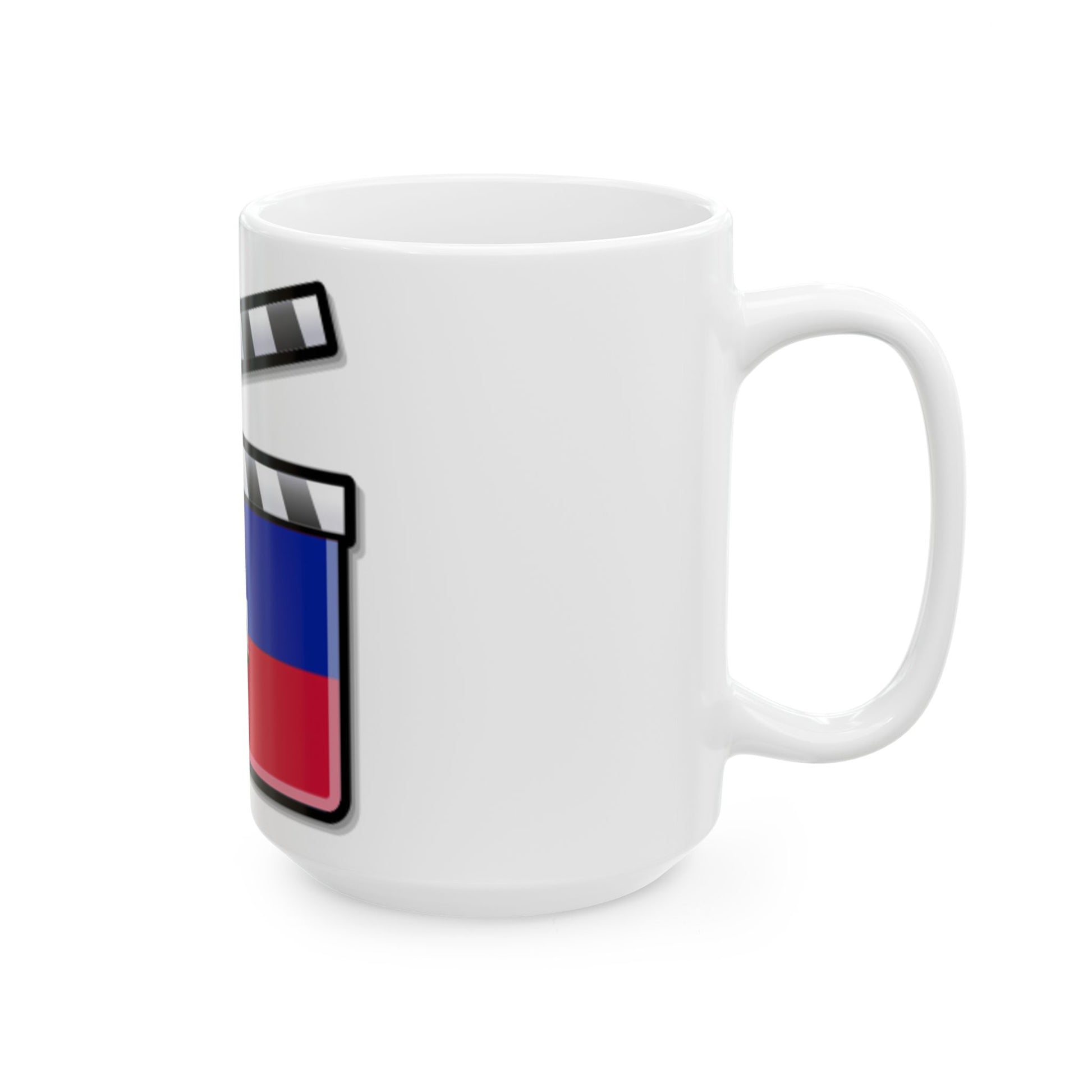 Haiti film clapperboard (Haiti) White Coffee Mug-Go Mug Yourself