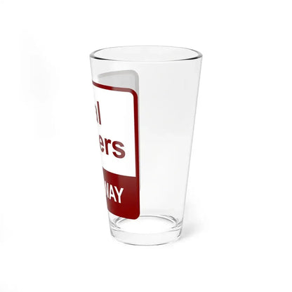 Hal Rogers Parkway maroon (Kentucky) (Road Sign) Pint Glass 16oz - Go Mug Yourself