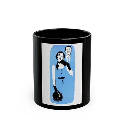 Half a Marriage (2), Redbook, November 1954 - Black Coffee Mug 11oz - Go Mug Yourself
