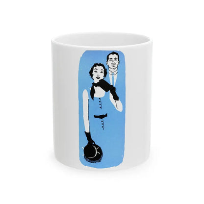 Half a Marriage (2), Redbook, November 1954 - White Coffee Mug 11oz - Go Mug Yourself