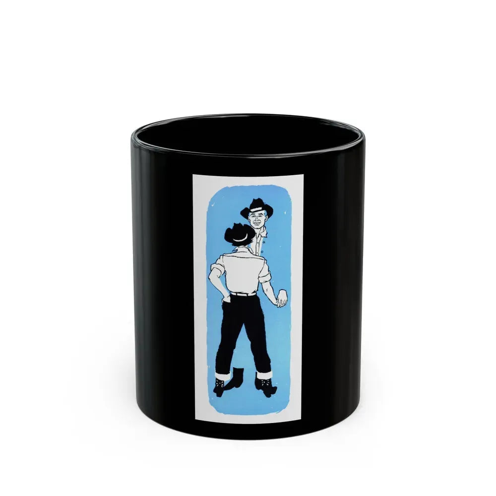 Half a Marriage (3), Redbook, November 1954 - Black Coffee Mug 11oz - Go Mug Yourself