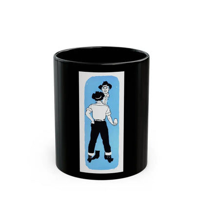 Half a Marriage (3), Redbook, November 1954 - Black Coffee Mug 11oz - Go Mug Yourself