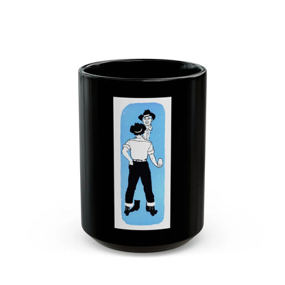 Half a Marriage (3), Redbook, November 1954 - Black Coffee Mug-15oz-Go Mug Yourself