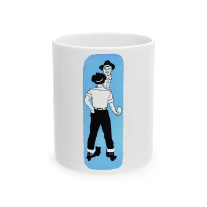 Half a Marriage (3), Redbook, November 1954 - White Coffee Mug 11oz - Go Mug Yourself