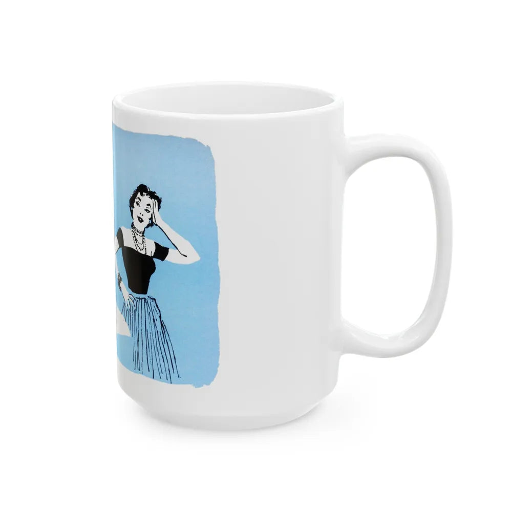 Half a Marriage (4), Redbook, November 1954 - White Coffee Mug-Go Mug Yourself