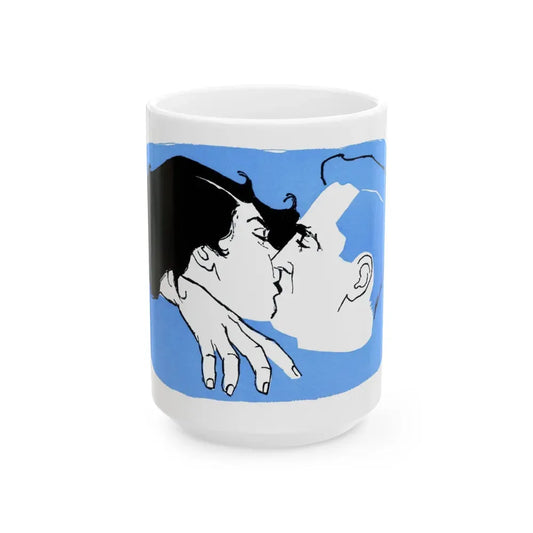 Half a Marriage (5), Redbook, November 1954 - White Coffee Mug 15oz - Go Mug Yourself
