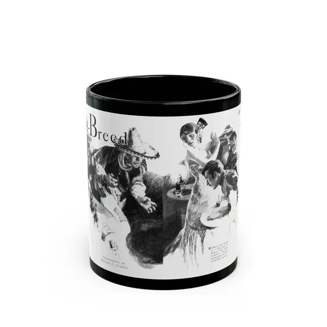 Half-Breed (1), Cosmopolitan, December 1929 - Black Coffee Mug 11oz - Go Mug Yourself