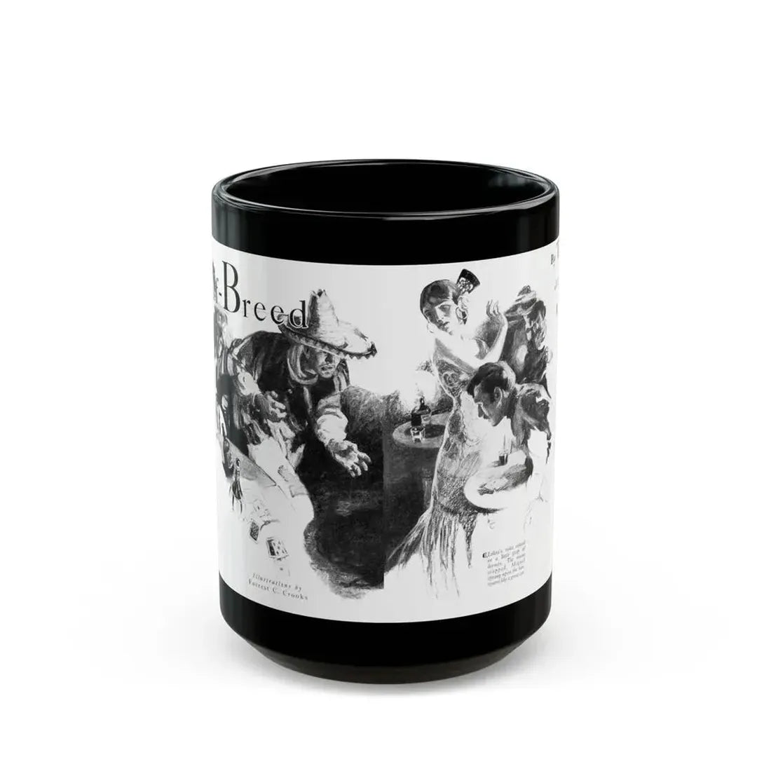 Half-Breed (1), Cosmopolitan, December 1929 - Black Coffee Mug 15oz - Go Mug Yourself