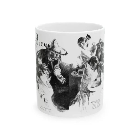 Half-Breed (1), Cosmopolitan, December 1929 - White Coffee Mug 11oz - Go Mug Yourself