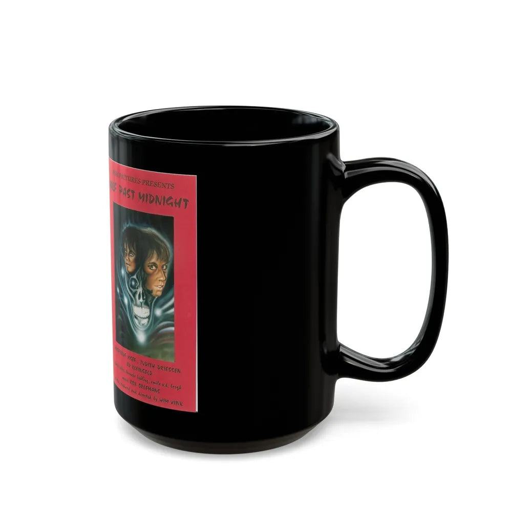 HALF PAST MIDNIGHT (VHS COVER) - Black Coffee Mug-Go Mug Yourself