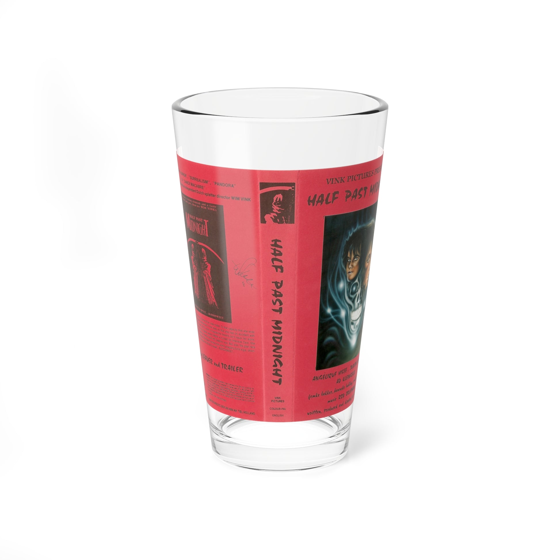 HALF PAST MIDNIGHT (VHS COVER) Pint Glass 16oz-16oz-Go Mug Yourself