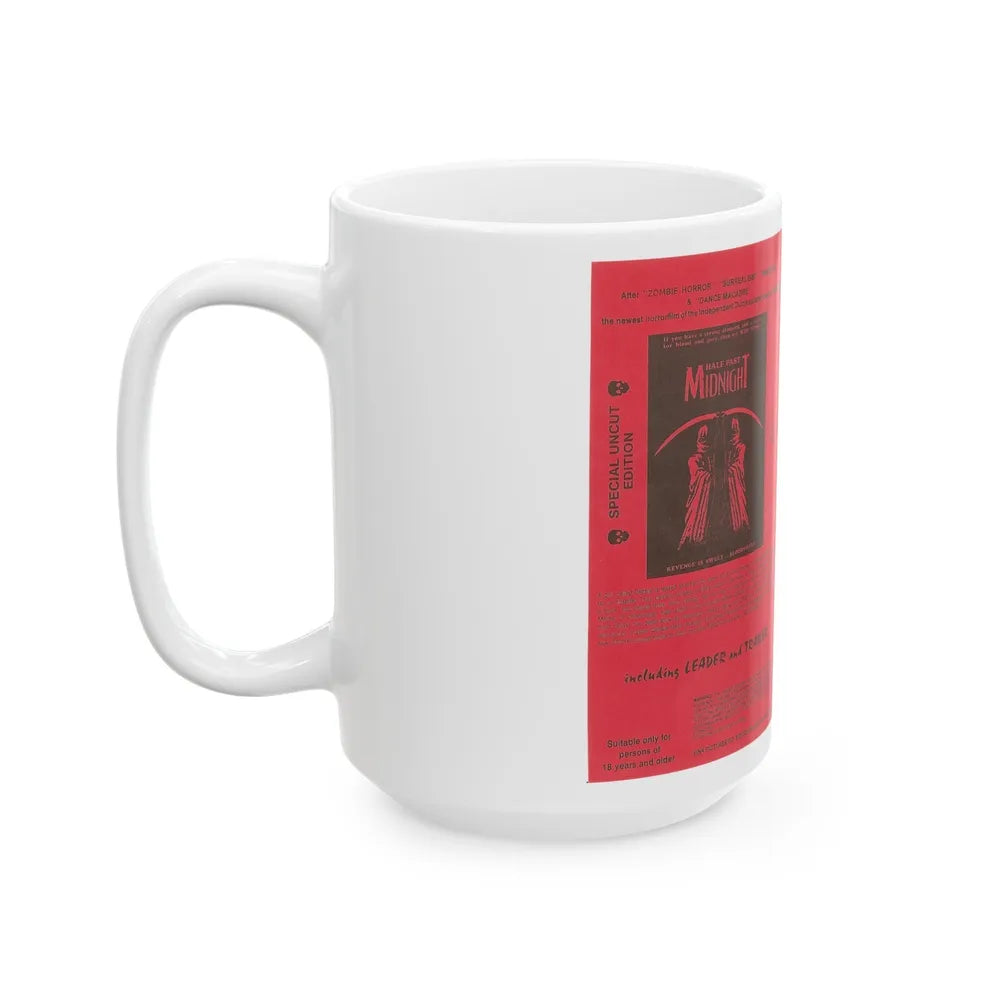 HALF PAST MIDNIGHT (VHS COVER) - White Coffee Mug-Go Mug Yourself