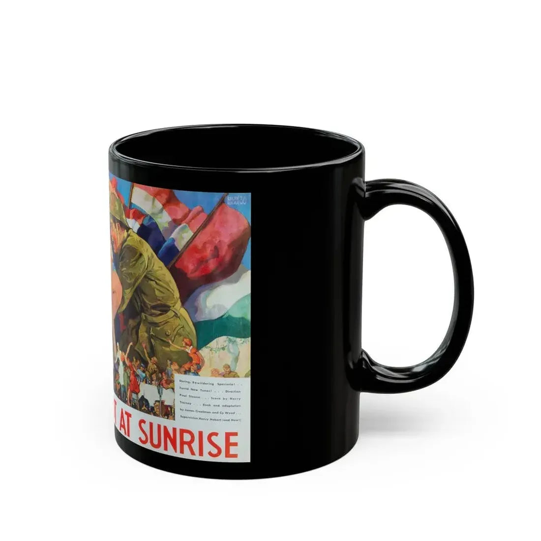 Half Shot At Sunrise, RKO Exhibitor's Book (1929 - 1930) - Black Coffee Mug - Go Mug Yourself