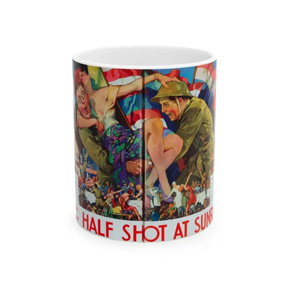 Half Shot At Sunrise, RKO Exhibitor's Book (1929 - 1930) - White Coffee Mug 11oz - Go Mug Yourself